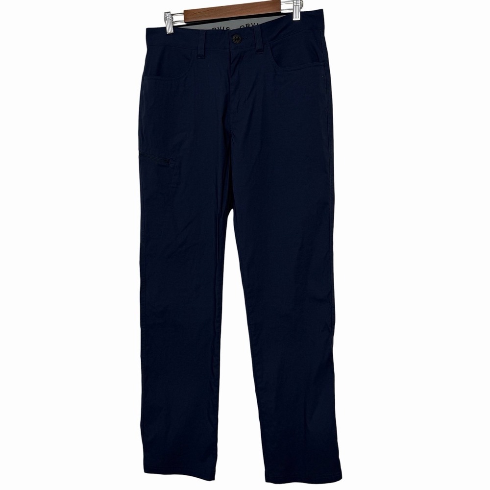 Orvis Performance Stretch Water Repellent Navy Blue Hiking Pants Mens 32 x‎ 34